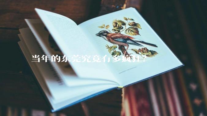 当年的东莞究竟有多疯狂？